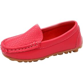 Toddler Little Kid Boys Girls Soft Slip On Loafers Dress Flat Shoes Boat Shoes Casual Shoes Baby Shoes Size 1 (White, 31)