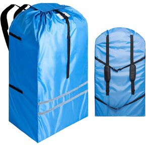 Extra Large Stroller Travel Bag for Airplane,Heavy Duty Gate Check Stroller Bag,Double Stroller travel bag,Compatible with WONDERFOLD,BABY TREND,EVENFLO,JEEP,VEER,ETC.