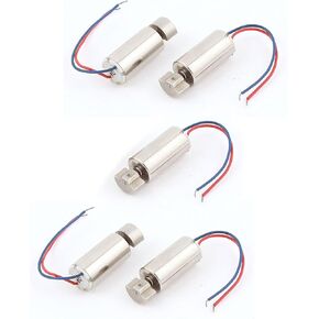 uxcell DC 3V 1500RPM Micro Cell Coreless Vibration Motor 6mmx12mm 5 Pcs