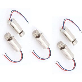 DC 3V Electrical 1500RPM Micro Cell Phone Coreless Vibration Motor 6mmx12mm Cables 5 Pcs