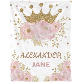 Personalized Baby Blankets for Girls,Customized Baby Blankets for Girls Custom Baby Blanket with Name,Personalized Baby Gifts,Best Gift for Baby,Newborn