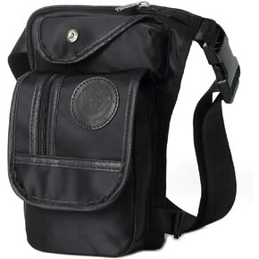 Men Drop Leg Bag Waist Fanny Pack Motorcycle Rider Messenger Cross Body Outdoor Sports Male Belt Hip Bum Bags(Blue Blue)