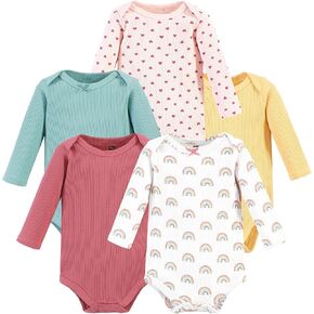 Hudson Baby unisex-baby Thermal Long Sleeve Bodysuits