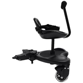 2-in-1 Stroller Board with Detachable Seat, Universal Stroller Board, Step Stand Ride-On Pedal, Holds Children Up to 55lbs