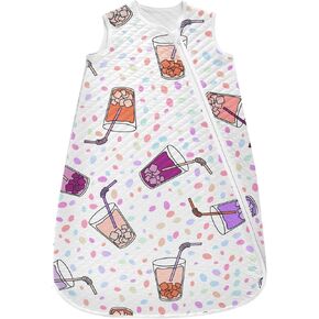 vvfelixl Toddler Sleep Sack for Newborn Summer Cocktails Baby Wearable Blanket Sleeveless Swaddle Transition Sleeping Bags for Infant Babys Sleep Suit for 12-24 Months