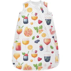 vvfelixl Baby Sleep Sack for 6-12 Months Cute Drink Babys Wearable Blanket Zipper Swaddle Transition Sleeping Bag for Infant Baby Sleep Suit for Newborn Toddler