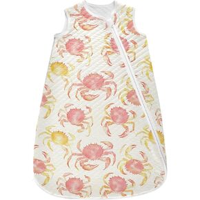 vvfelixl Baby Sleep Sack for 6-12 Months Pink Summer Crabs Babys Wearable Blanket Zipper Swaddle Transition Sleeping Bag for Infant Baby Sleep Suit for Newborn Toddler