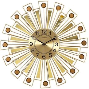 ساعات الحائط الشريط الإبداعي جولة هندسة تصميم المنزل الزخرفة الساعات الحديثة الكبرى الصامتة الكوارتز على مدار الساعة الذهبية 60 سم ديكور (اللون: TW)
