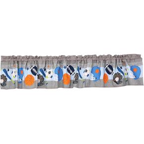 غرفة حضانة نافذة السترة 1 PC الرياضة البنية/الحيوانات الوردية/رمادي سبورت سبورت طفلة/طفل رضيع ستارة نافذة (رمادي الأزرق الرياضة)
