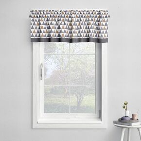 Bacati - Rod Pocket Window Valance Woodlands Animals Beige/Grey