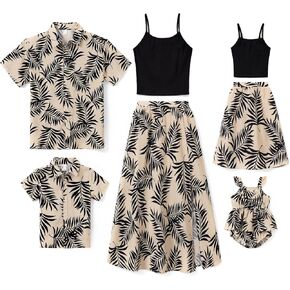 PATPAT Family Matching Summer Outfits Mommy and Me Dresses