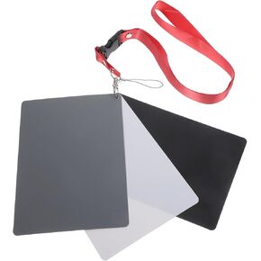 Balance Card Grey Photography Card for Exposure Calibration Black White Grey Color Durable Design for DSLR Cameras Portable Compact Photography Tool