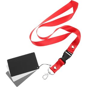 Happyyami 4pcs Portable White Balance Reference Cards Durable Exposure Cards for Photography Double Sided Design for DSLR Film Use for Accurate Light Metering