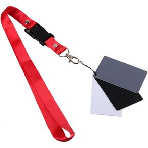 Compactly 18Degree Digital White Black Gray Card 18% Gray Card for Precise White Balance Correction in Photography