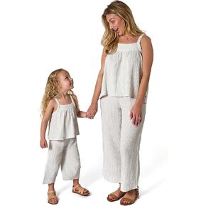 Modern Moments by Gerber Baby Girls' Mommy + Me 2-Piece Cropped Pant Set