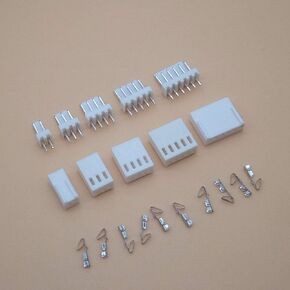 Davitu Electrical Equipments Supplies - 10 Set KF2510 Kits Connector2.54mm Pitch 2/3/4/5/6P Straigh Pin Header+Housing+Crimp 2510 - (Color: 2P)