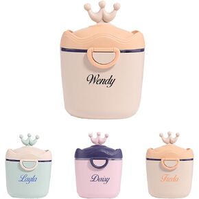 Personalized Formula Container, Portable Formula Dispenser for Baby with Carry Handle and Scoop for Travel Outdoor, Milk Powder Dispenser on the Go, Protein Powder Travel Container