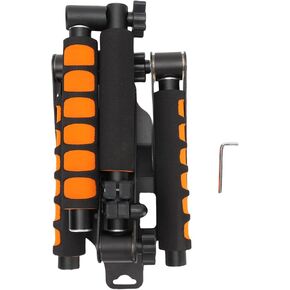Adjustable Camera Shoulder Rig Stabilizer for DSLR Camcorders, Foldable Aluminum Alloy Support Kit with Quick Release Handle and Anti - Shake Design
