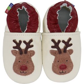 Carozoo Toddler Kids Unisex Slipper Animal Flower Soft Sole Leather Baby Shoes