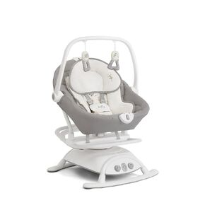 Cinnamon 2-in-1 Glider and Rocker – Multi-Motion Baby Swing and Rocker Combo with Plush Fabrics, Compact Design, and Multiple Recline Positions – Soothing Sounds & Gentle Vibrations (Fern)