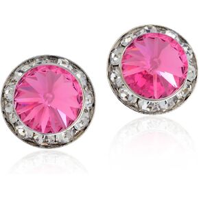 PammyJ Aurora Borealis 15mm Round Crystal CLIP-ON Earrings in Saudi Arabia