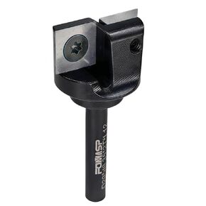 CNC Spoilboard Surfacing Router Bit,1/4"(6.35mm) Shank,1"(25.4mm) Cutting Diameter,Slab Flattening Router Bit,Replaceable Carbide Inserts Wood Planer Bit with 2 Wings for Woodworking.