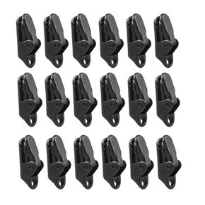 20PCS Plastic Mini Outdoor Camping Tent Awning Tarp Clamp Gripper Fixed Emergency Hanger Clips with Teeth Accessory
