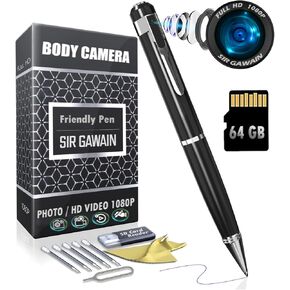 1080P Body Camera [Upgraded 2025] – Body Cam with HD Video or Picture Taking, SD Card Storage, and Manual Control for Privacy Compliance