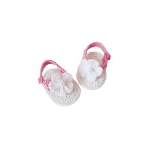 Baby Girl Flip Flops, Crochet Newborn Sandals, Baby Shoes (3-6 months)