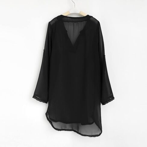 Girls Cover Up Beach Swimsuit Shirts Teen Girl Kids Long Sleeve Solid Rash Guard Soft Bathing Suits T Shirts Tops in Saudi Arabia