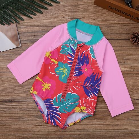 yizyif baby/stoddler girls 'flower just justs swimsuit حماية أشعة الشمس in Kuwait