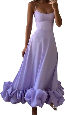 Women's Solid Color Fashion Strapless A Line Dress with 3D Flower Detail Elegant Summer Charm Summer Dresses in Saudi Arabia