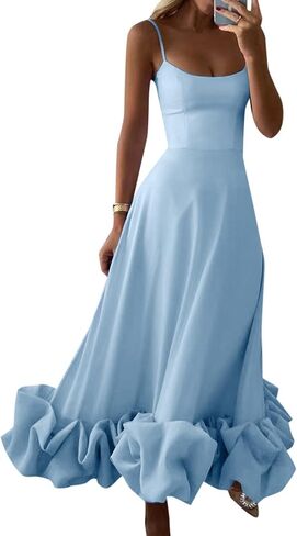 Women's Solid Color Fashion Strapless A Line Dress with 3D Flower Detail Elegant Summer Charm Summer Dresses in Saudi Arabia