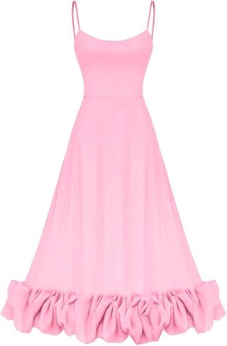 Women's Solid Color Fashion Strapless A Line Dress with 3D Flower Detail Elegant Summer Charm Summer Dresses in Saudi Arabia
