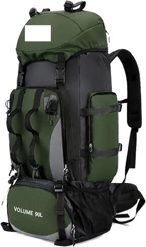 90L Hiking Camping Backpack Trekking Bag Rucksack Large Capacity Travel Outdoor Sports Bags Camping Equipment Men(1PCS) in Kuwait