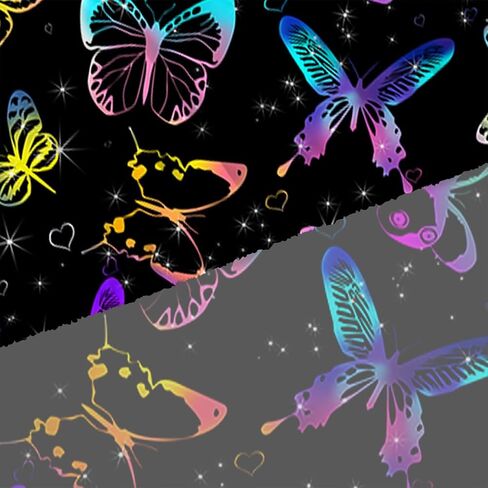 Kids Butterfly Sheets Set Queen for Girls Boys Room Decor Cute Microfiber Bed Sheets for Boys Girls Kids and Toddler, Bed in a Bag Packaged with 1 Fitted Sheet 1 Flat Sheet 2 Pillowcases in Saudi Arabia