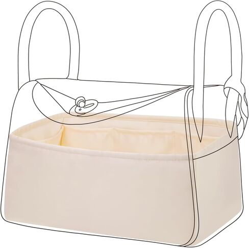 DGAZ Silk Purse Organizer Insert For Lindy 19/26/30/34 Bags, Silky Handbag & Tote Organizer, Bag in Bag,Simplicity Handbag & Tote Organizer in Kuwait