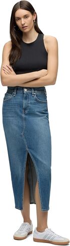 تنورة متوسطة الطول للسيدات من HUDSON Jeans، لوسنت in Saudi Arabia