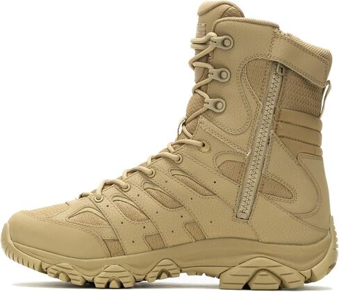 Merrell Men's Moab 3 Tactical 8" Zip Waterproof Military Boot, Dark Coyote, 11 Wide in Saudi Arabia