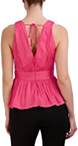 BCBGMAXAZRIA Women's V Sleeveless Twist Front Neck Top in Saudi Arabia