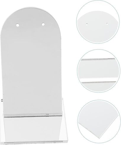 لوحة انعكاس مجوهرات عرض مصنوعة من ثقوب الأكريليك للأقراط مثالية لاستوديو الصور والمنزل in Kuwait