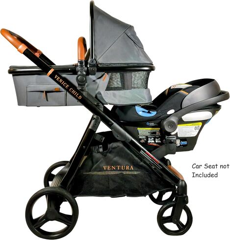 Venice Child Ventura Sit-N-Stand Convertible Stroller & Bassinet (الحزمة رقم 2) in Kuwait