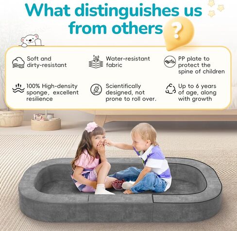 سرير سفر رضيع 2-في 1 في 1 وأريكة للأطفال من 1-6 سنوات ، سرير طفل قابل للطي مع حقيبة حمل ، للاستخدام الداخلي أو الخارجي ، الحجم L. in Kuwait