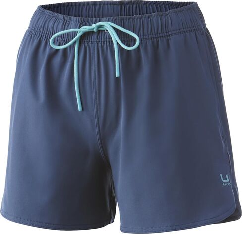 HUK Women's Volley Elastic Waist Quick-Dry Shorts +30 UPF in Saudi Arabia