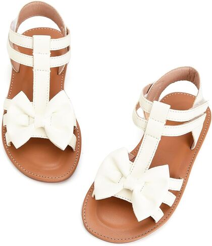Toddler Girls Sandals Open Toe Summer Flats Flower Girl Dress Shoes for Baby Little Kids in Saudi Arabia