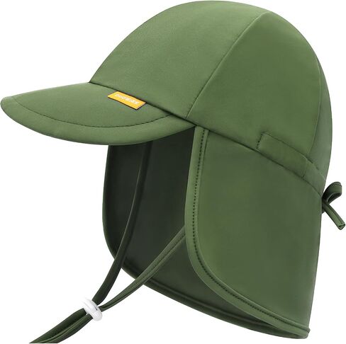 Adjustable Baby Sun Hats with UPF50+ & Neck Flap Protection - Perfect Swim & Play Toddler Hat for Girls & Boys in Saudi Arabia