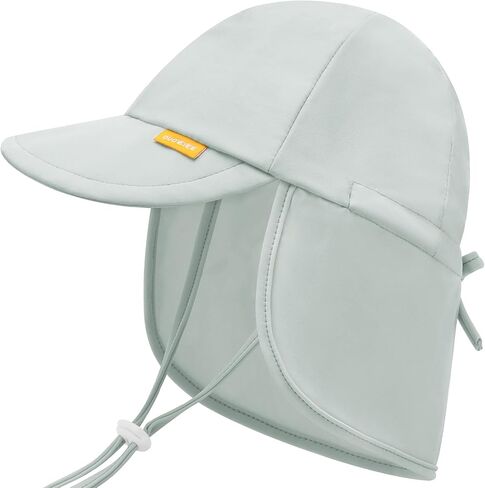 Adjustable Baby Sun Hats with UPF50+ & Neck Flap Protection - Perfect Swim & Play Toddler Hat for Girls & Boys in Saudi Arabia