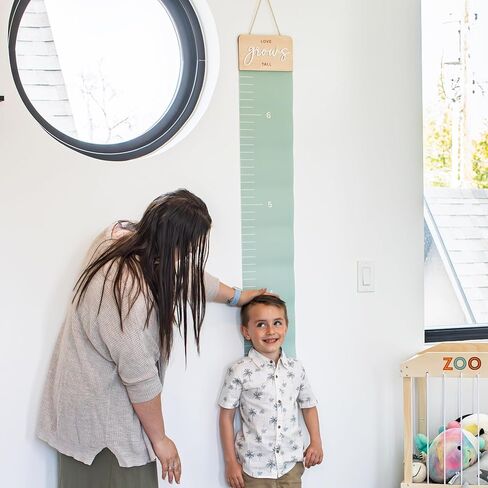 Beautiful Growth Chart for Wall - Cute Height Chart to Easily Track Your Kids' Growth and Milestones - Essential Baby and Toddler Playroom Decor That is Great for Gifting and Creates Lasting Memories in Kuwait