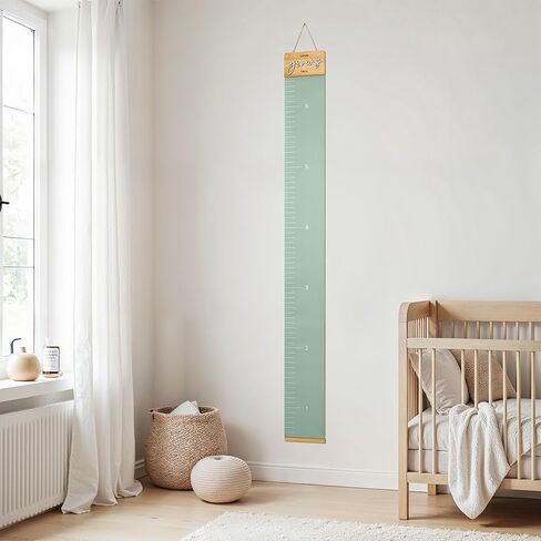 Beautiful Growth Chart for Wall - Cute Height Chart to Easily Track Your Kids' Growth and Milestones - Essential Baby and Toddler Playroom Decor That is Great for Gifting and Creates Lasting Memories in Kuwait