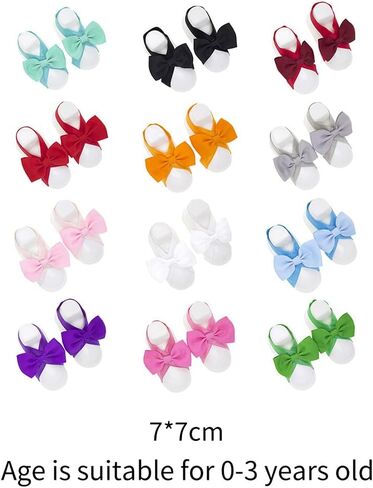 12 Pairs Baby Girls Barefoot Sandals, Toddler Soft Sandals Set, Photograph Props, Multiple Colors, 0-3 Years, BABY SANDALS in Saudi Arabia